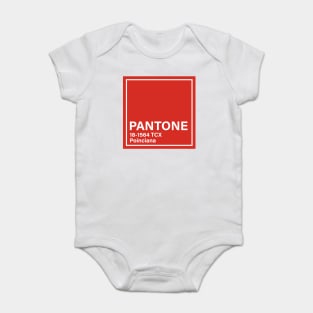 pantone 18-1564 TCX Poinciana Baby Bodysuit